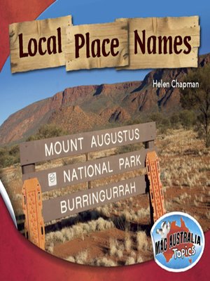 cover image of Local Place Names (Lower Primary--Civics & Citizenship)
